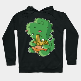 t-rex-dinosaur-eating-ramen Hoodie